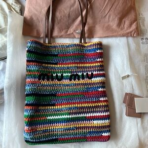 Miu Miu, sold out multi color crotchet tote bag